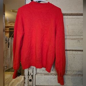 Womens Zesica Orange Red Fashion Sweater Sz. S/M Small Medium GUC!